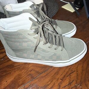 Vans High-Top Checkered Sneakers
